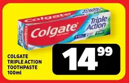 Usave Colgate triple action toothpaste offer