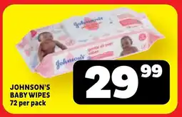 Usave Johnson's baby wipes offer