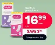 PEP Comfitex Panty Liners-20's Pack Each offer
