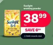 PEP Sunlight Washing Powder-1Kg offer