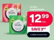 PEP Lil-Lets Essential Pads-8's Pack Each offer