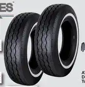 AutoZone Tyre Tackies 195R14T3000 White Wall EMS.TKWSW14003-Each offer