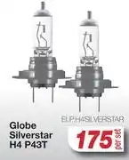 AutoZone Globe Silver Star H4 P43T ELP.H4SILVERSTAR-Per Set offer