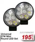 AutoZone Universal 27W Mini Round LED Set ELP.27WRNDSET-Per Set offer