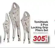 AutoZone TomiHawk 3Pce Locking Grip Pliers Set FED.AKM90525-Per Set offer