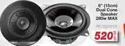 AutoZone 6 (15cm) Dual Cone Speaker 280W Max PIO>TSG1610F-Per Set offer