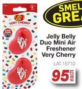 AutoZone Jelly Belly Duo Mini Air Freshener Very Cherry LAT.15710-Each offer