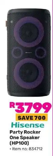 Game Hisense Party Rocker One Speaker HP100 offer