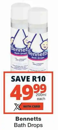 Checkers Bennetts Bath Drops offer