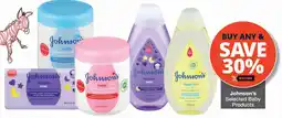 Checkers Johnson's Selected Baby Products offer