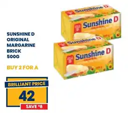 Econo Foods Sunshine D original margarine brick offer