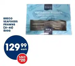 Econo Foods Breco seafoods prawns offer