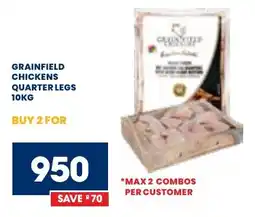 Econo Foods Grainfield chickens quarter legs offer