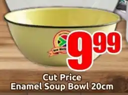 Three Star Cash and Carry Cut Price Enamel Soup Bowl offer