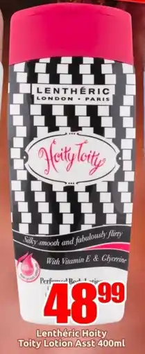 Three Star Cash and Carry Lentheric Hoity Toity Lotion Asst offer