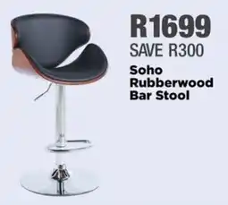 House & Home Soho Rubberwood Bar Stool offer