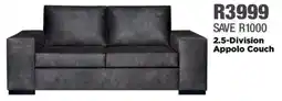 House & Home 2.5-Division Appolo Couch offer