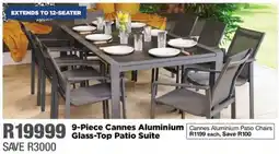 House & Home Cannes Aluminium Patio Chairs offer