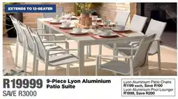 House & Home Lyon Aluminium Patio Suite offer