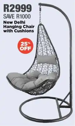 House & Home New Delhi Hanging Chair with Cushions offer