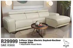 House & Home Viper Electric Daybed-Recliner Lounge Suite offer