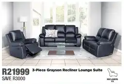 House & Home Grayson Recliner Lounge Suite offer