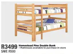 House & Home Homestead Pine Double Bunk offer