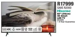 House & Home Hisense 85" 216cm 4K Smart LED TV offer