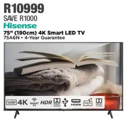 House & Home Hisense 75” 190cm 4K Smart LED TV offer
