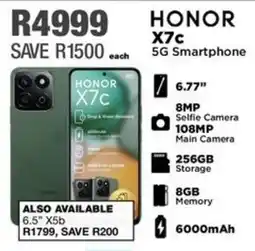 House & Home HONOR X7c 5G Smartphone offer