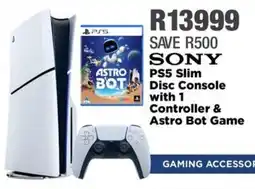 House & Home SONY PS5 Slim Disc Console with 1 Controller & Astro Bot Game offer
