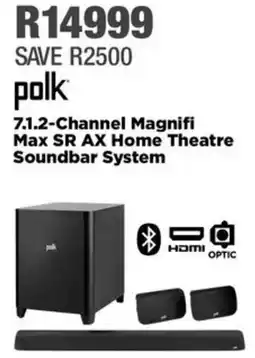 House & Home Polk 7.1.2-Channel Magnifi Max SR AX Home Theatre Soundbar System offer