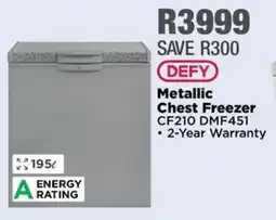 House & Home DEFY Metallic Chest Freezer offer