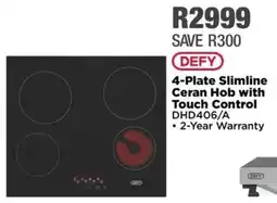 House & Home DEFY 4-Plate Slimline Ceran Hob with Touch Control offer