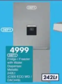 President Hyper DEFY Fridge/ Freezer with Water Dispenser Metallic offer