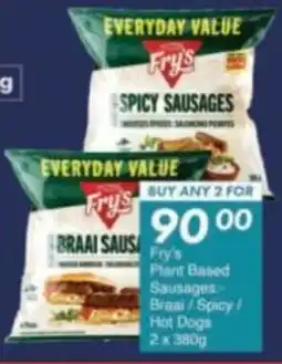 President Hyper Fry's Plant Based Sausages Brani/ Spicy/ Hot Dogs offer