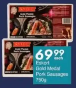 Eskort Gold Medal Pork Sausages