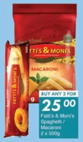 President Hyper Fatti's & Moni's Spaghetti/ Macaroni offer