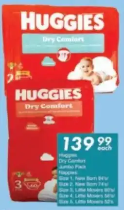 President Hyper Huggies Dry Comfort Jumbo Pack Nappies offer