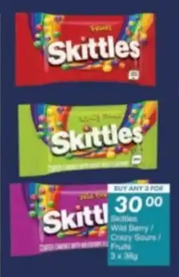 President Hyper Skittles Wild Berry/ Crazy Sours/ Fruits offer