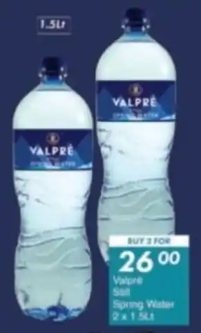 President Hyper Valpre Still Spring Water offer