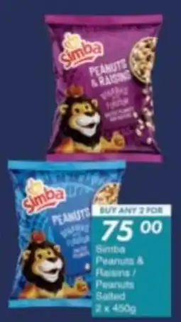 President Hyper Simba Peanuts & Raisins/ Peanuts Salted offer