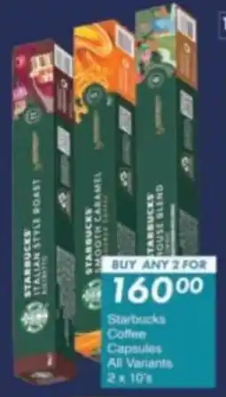 President Hyper Starbucks Coffee Capsules All Variants offer