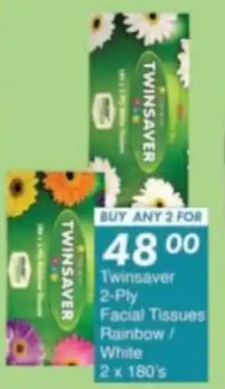 President Hyper Twinsaver 2-Ply Facial Tissues Rainbow/ White offer
