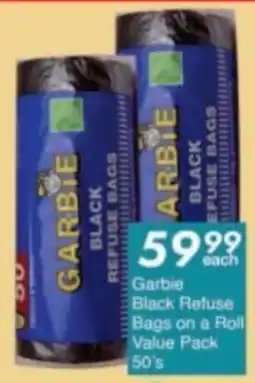 President Hyper Garbie Black Refuse Bags on a Roll Value Pack offer