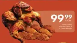 President Hyper Flame Grilled Chicken Flattie & Potato Wedges offer