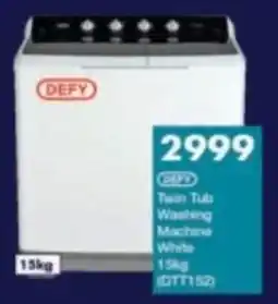 President Hyper DEFY Twin Tub Washing Machine White offer