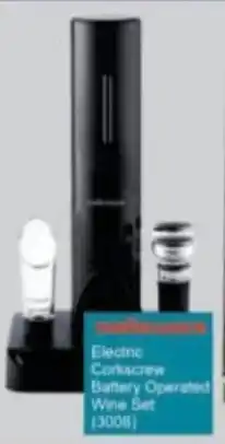 President Hyper Mellerware Electric Corkscrew Battery Operated Wine Set offer