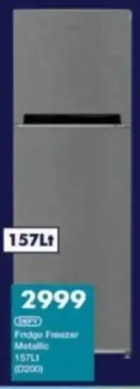 President Hyper DEFY Fridge Freezer Metallic offer