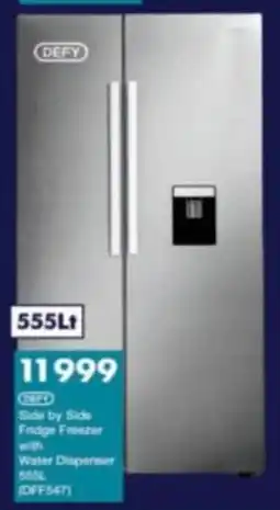 President Hyper DEFY Side by Side Fridge Freezer with Water Disperner offer